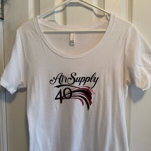 Air Supply 40th Anniversary Tshirt Woman’s Small